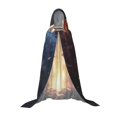 thumbnail image 7 of Honeii Red And White Flame Fox Print Poncho Cape, Cloak Coat, Snuggly Hooded Wearable Blanket, Hooded Cape For Teenagers,Halloween Costumes-Large, 7 of 7