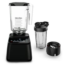 Blendtec Designer Series Blender with 90 oz WildSide  Jar and 34 oz GO Travel Bottle - Kitchen Blender Bundle - Black