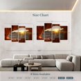 thumbnail image 3 of Elephant Stock Red Rock Canyon Sunrise Wall Art - Horizontal Multi Panel Canvas - Living Room Wall Decor - Nature Multi Panel - Beige And Orange Decor - 75" x 48", 3 of 4