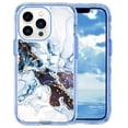 thumbnail image 2 of Dteck Case Compatible with For iPhone X/iPhone XS,Marble Texture Support Wireless Charging Shockproof Hybrid 3-In-1 Impact Resist Durable Phone Case,B, 2 of 6