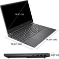 thumbnail image 6 of HP Victus 15 Gaming Laptop[Windows 11 Pro], 15.6" FHD IPS 144Hz Display, 6-Core AMD Ryzen 5 7535HS, 8GB DDR5 RAM, 1TB SSD, GeForce RTX 2050, Backlit KB, Wi-Fi 6, BT 5.3, RJ45, w/accessories, 6 of 7
