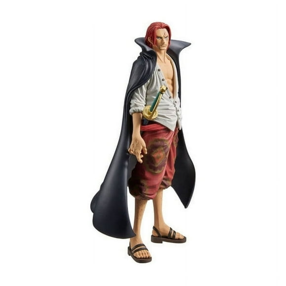 One Piece Film Red King of Artist the Shanks 9" Figure Anime Statue Miniature Toys for Decoration, for Children, Adults, Anime Fans