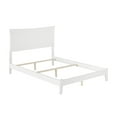 thumbnail image 2 of AFI Metro Full Wood Foundation Bed Frame with Panel Headboard, White, 2 of 5