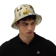 thumbnail image 4 of Fotbe Gnomes Bees And Sunflowers Sombrero Tipo Pescador con Estampado – Sombrero de Sol de Algodón de Moda para Playa, Golf, Pesca, 4 of 6