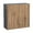 Natural Teak, variant on 36" x 30" Wall Cabinet-Double Door-with Black Matte door