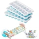thumbnail image 5 of Molde para cubitos de hielo, 14 rejillas, bandeja de bolas de hielo para bricolaje, molde de plástico de silicona para hacer chocolate con tapa, azul 【4PCS】 Irene Inevent HA004890-02*4, 5 of 7