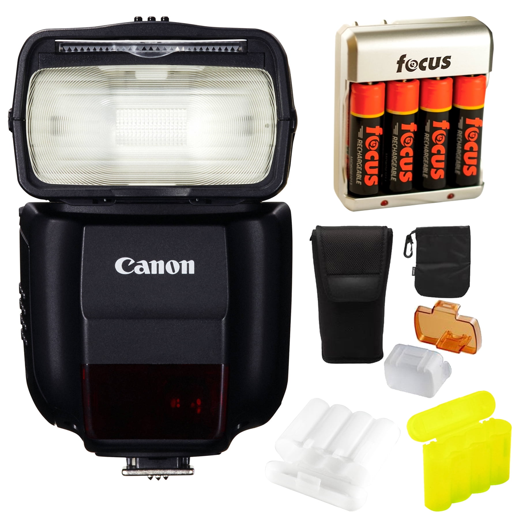 canon compact speedlite 430ex iiirt oncamera flash + battery/charger