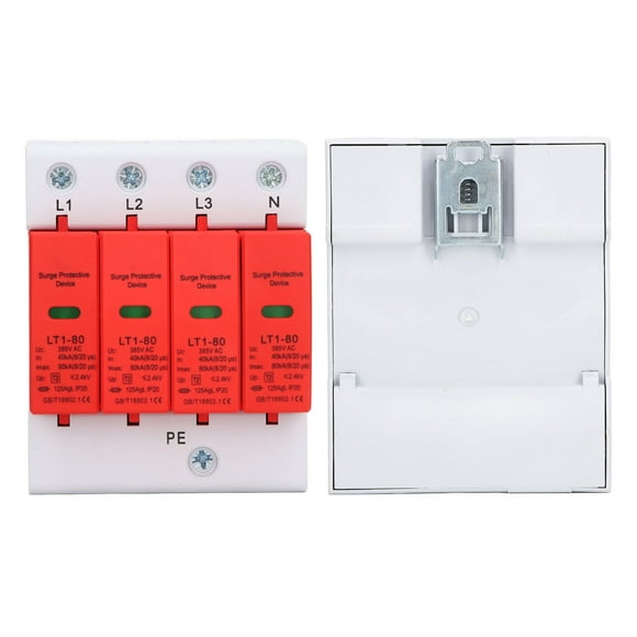 Oubit Surge Protective Device,4P Surge Protector Overvoltage V Surge Protector AC Surge Protector Finely Tuned Performance