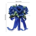thumbnail image 3 of CaiYueKe Wedding Bouquets for Bride - Realistic Silk Flowers Artificial Roses, 9.4 Inch Bridesmaid Bouquet for Ceremony, Church, Anniversary, and Home Decoration, 3 of 7