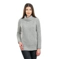thumbnail image 2 of SAOL Ladies Turtleneck Ribbed Irish Cable Knit Wool Sweater, 2 of 4