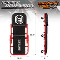 thumbnail image 2 of Enredadera plegable Rolling Seat M-AUTO de 40 pulgadas con 6 ruedas giratorias, 2 of 9