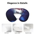 thumbnail image 4 of KLL Planets Stars And Galaxies Pattern Memory Foam Cervical Neck Pillow Versatile U-Shaped Pillows for Home/Office/Camping/Travelling/Soft Washable Cover, 4 of 8