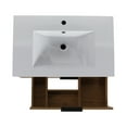 thumbnail image 4 of 30 Inch Bathroom Vanity - Wall Mounted, Imitative Oak Tone, 3 Drawers, Resin Sink, Handle, Soft Closing, Adjustable Side Shelf For Enhancement 30" Beaming, , Beaming Space, 4 of 7