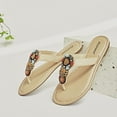 thumbnail image 5 of Ataiwee Women's Flat Slide Sandals - Comfortable Cute Summer Flops., 5 of 6