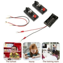 LOLIPPYY Physics Science Lab Circuit Kit, 1 Set Black Plastic Components for Home Science Experiments