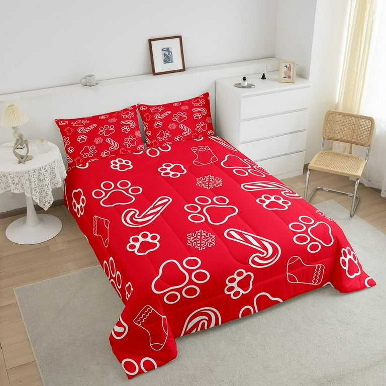 Paw print comforter set hotsell
