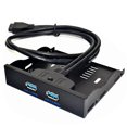 thumbnail image 5 of Panel frontal de unidad de disquete Usb3.0, 3,5 pulgadas, 19 pines a USB3.0, puerto dual, expansión artesanal, uno Compatible con dos, 5 of 5