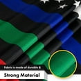 thumbnail image 4 of G128 5 Pack: Thin Blue Green Red Line American Flag | 3x5 Ft | LiteWeave Pro Series Printed 150D Polyester | Duty and Honor Flag, Indoor/Outdoor, Vibrant Colors, Brass Grommets, 4 of 6