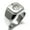 Silver, variant on Stainless Steel Artemis Greek Goddess of Moon Engraved Square Flat Top Biker Style Polished Signet Ring