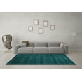 thumbnail image 3 of Ahgly Company Indoor Rectangle Abstract Turquoise Blue Contemporary Area Rugs, 5' x 7', 3 of 4