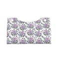 thumbnail image 4 of Lsque Violets Flowers Printed Long Tissue Box Cover Holder, Facial Paper Organizer Dispenser,Triangle with Bottom Belt, PVC Leather Decorative Organizer, 4 of 9
