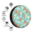 thumbnail image 4 of Goofa Cute Sloth on Floral Tree Pattern Universal Tire Cover for Jeep, SUV, Truck, and Trailer – Waterproof, UV-Resistant,Easy to Install, Fits 14"-17" Tires-15 inch, 4 of 6