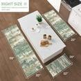 thumbnail image 2 of Kitchen Rugs Sets of 3 Non Slip Washable Kitchen Mats for Floor, Waterproof Abstract Kitchen Runner Rug, Floor Mat Carpet for Hallway, Laundry, Sink, Entryway, Bathroom, Green, 2 of 5