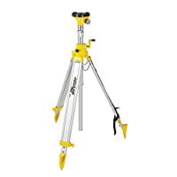 Photo 1 of Johnson Level Tool 40-6330 5/8-Inch 11 Threaded Adjustable Height 49-3/4-Inch to 118-1/8-Inch Tripod