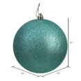thumbnail image 2 of Vickerman 10" Sea Foam Glitter Ball Christmas Ornament, 2 of 2
