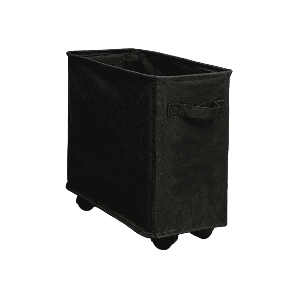13.77 Inches Slim Laundry Basket on Wheels, Collapsible Rolling Laundry Hamper, Foldable Narrow Corner Clothes Storage Bins