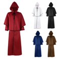 thumbnail image 2 of Capa con capucha de 5 colores medieval para Halloween, túnica de mago retro, capa de la muerte de mago, cosplay, 2 of 6