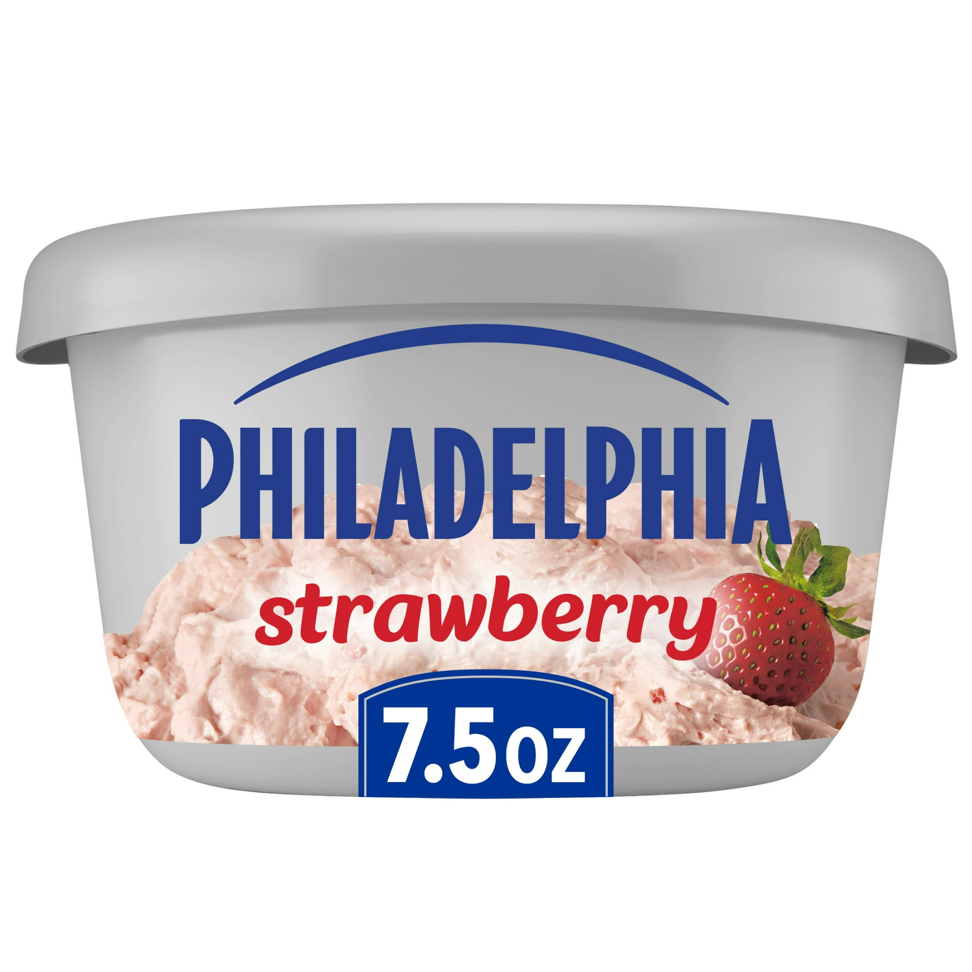 Philadelphia Flavored Cream Cheese Spread, 1 Tub, for Smooth, Spreadable Mornings, Strawberry, No Artificial Preservatives, Flavors or Dyes, 7.5 oz