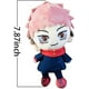 thumbnail image 5 of Jujutsu Kaisen Itadori Yuji - Peluche de pelo rosa para niños, colección de personajes para fans del anime, 5 of 5