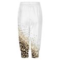 thumbnail image 4 of Women's Casual Pants Color Block Leopard Print Capri Design for Everyday Comfort and Style, 4 of 4