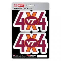 - Virginia Tech Hokies 4x4 Decal Pack