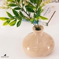 thumbnail image 4 of Radicaln Verona Marble Flower Vase 5.5 inches - Handmade Stone Bud Vase Home Decor for Living Room, Bedroom, Office – Premium Quality Flower Pots, 4 of 7