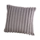 thumbnail image 2 of Funda de almohada de felpa de piel sintética, funda de cojín suave de lujo para silla Gris, 2 of 9