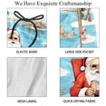 thumbnail image 4 of luoweisi Men's Beach Shorts Quick Dry Swim Trunks with Mesh Lining Santa Claus Vacation L, 4 of 5