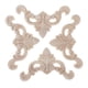 thumbnail image 1 of Apliques de madera tallada BLESIY 4 Piezas para Muebles Decoración, 1 of 8
