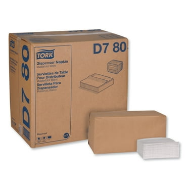 Tork Universal Masterfold Dispenser Napkins, 1-Ply, 13" x 12", White, 6000/Carton -TRKD780