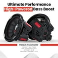 thumbnail image 2 of Boss Audio Phantom 12 Pouces 2300 Watts Puissance Maximale 4 Ohms DVD Audio pour Voiture Caisson de Basses, P126DVC, 2 of 11