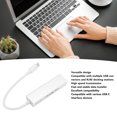 thumbnail image 3 of Station d'Accueil RJ45, Transfert de Données Haute Vitesse Plug And Play Adaptateur USB C Professionnel Performance Stable Compact en Alliage d'Aluminium pour Appareils USB C, 3 of 7