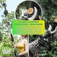 thumbnail image 3 of Electric Pruning Shears with 2.1m Telescopic Pole&4.5ah Battery&waist Bag,Cordless Electric Secateurs with Battery Level Display/Cutting Times for Fruit Trees Hedge Bush Orchard, 3 of 8