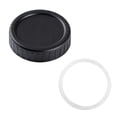 thumbnail image 1 of Compact Glass Jar Lid for Small Containers Slim Design Secure Closure & Protective Gasket Modern Minimalist Leakproof -Free Airtight Seal Kitchen Storage Boxes Compatible, 1 of 3