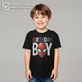thumbnail image 2 of Boy's Marvel Birthday Boy  Graphic Tee Black Large, 2 of 10