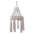 thumbnail image 2 of yuksok Macrame Tassel Lamp Shade Ceiling Pendant Light Cover Modern Living Room Nursery, 2 of 9