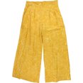 thumbnail image 1 of Nina Parker Womens Exploded Geo Swirl Wide Leg Relaxed Casual Pants, yellow, Plus Size, 1X, 1 of 2