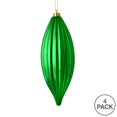 thumbnail image 2 of Vickerman M183204S 8 in. Green Shiny Line Finial Ornament  4 per Bag, 2 of 3