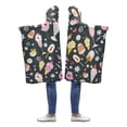 thumbnail image 2 of ASHLEIGH Ice Cream Birds Hooded Blanket 40x50 inches Toddler Kid Baby Boys Girls Blankets Throw Wrap, 2 of 2