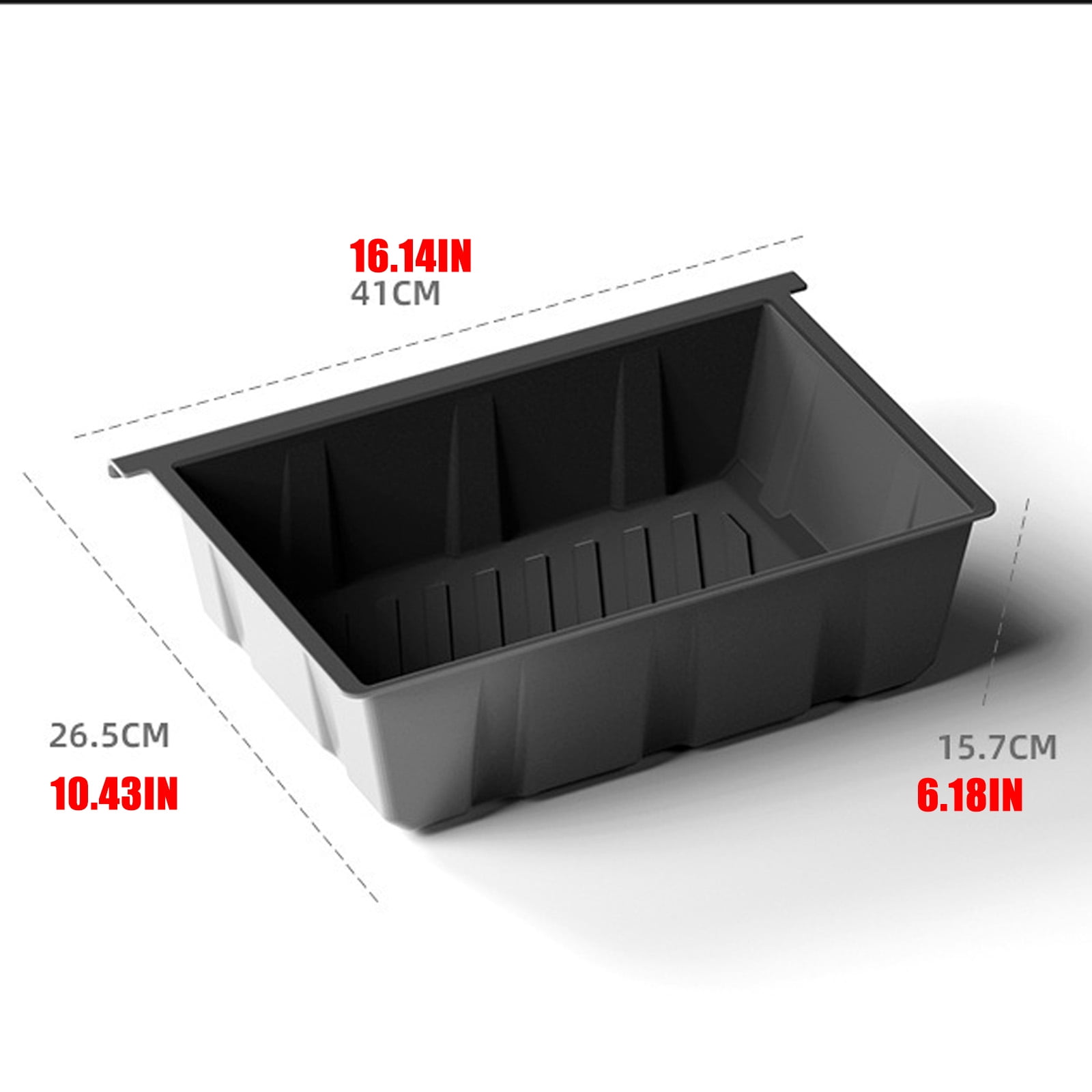 BIBABLYKE Car Under Seat Storage Organizer Waterproof Vehicle Storage Box Easy Installation Vehilce Accessories for Car Model Y